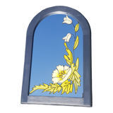 Half-moon mirror