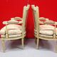Paire de cabriolets style Louis XVI pieds fuselés
