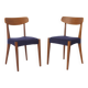 Pair of Danish Teak Chairs 1960s, Vintage Mid Century Dining Chairs