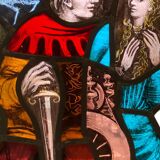 Stained hanging glass polychrome