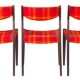 3 Scandinavian chairs, circa 1970