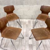 4 vintage Flottoto chairs