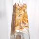 Suspension en verre de Murano orange et laiton par La Murrina, Italie, années 1980
