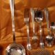 Cutlery, small spoons forks ladle silver metal CHRISTOFLE