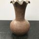 Former vase ball Accolay ceramics brown col corolle vintage