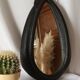 Vintage mirror on horse collar