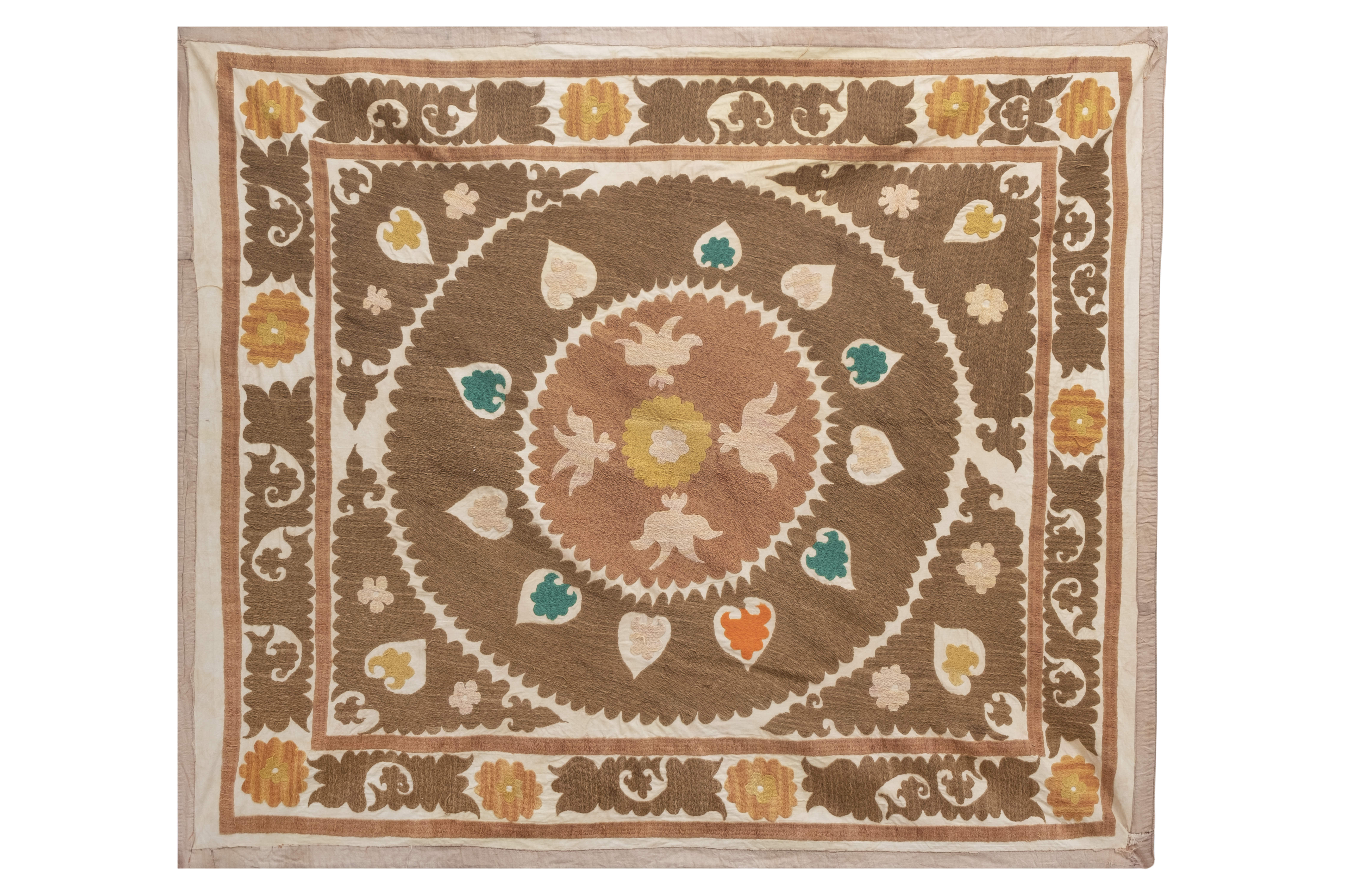 Vintage Suzani from Samarkand tapestry