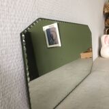 Old rectangular beveled mirror