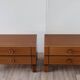 Pair of vintage wooden bedside tables, 1970s