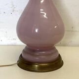 Pink opaline lamp base
