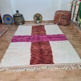 Handmade wool berber rug 250 x 150 cm