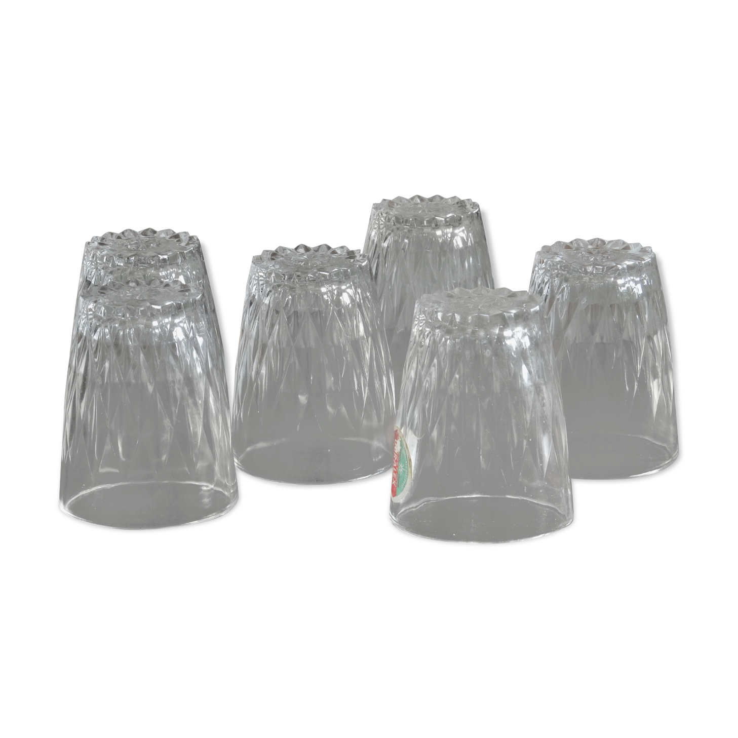 6 verres à eau de cantine Duralex fabriqués en France