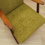 Fauteuil danois vert, années 1960
