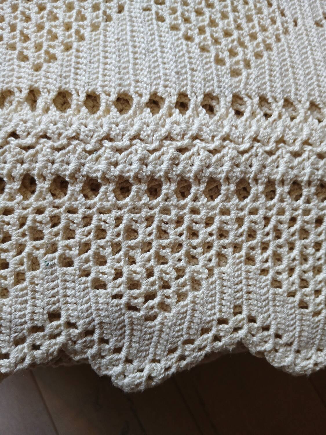 Antique crochet bedspread