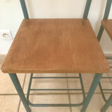 Pair of vintage boarding school chairs or bedside tables