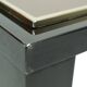 Table basse design Belgo Chrom par Roger van Hevel Or 23 carats 130 cm