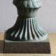 Antique Cast Iron Garden Urn, Campana Form Planter