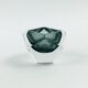 Diamond-Shaped Murano Glass Catchall by F. Poli for Seguso, Italy, 1970s