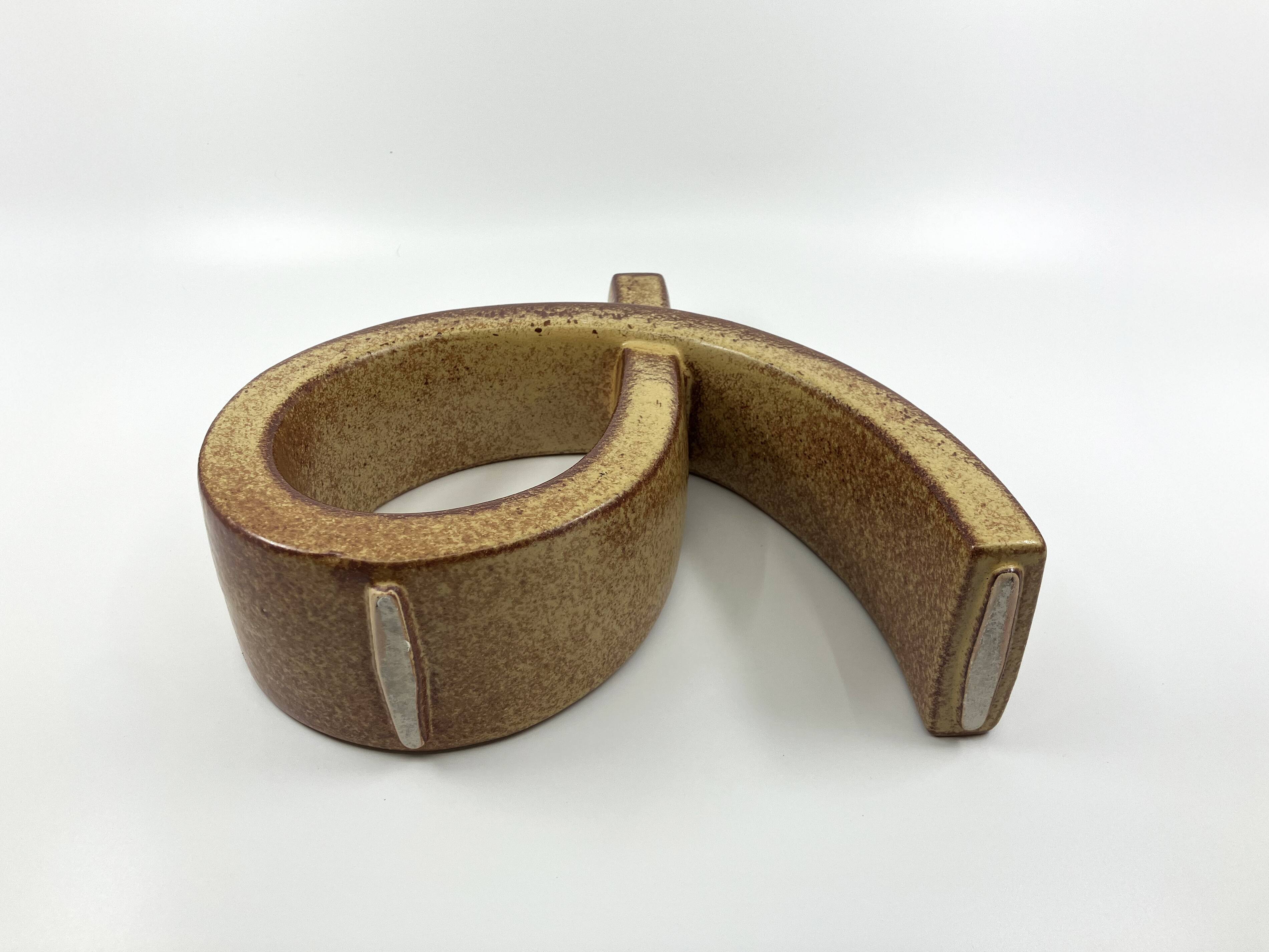 Ceramic sculpture vase • Roberto Rigon • Bertoncello • Italy • 60/70