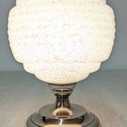 Art Deco bedside or ambient lamp in glass from Clichy, France, circa 1920.