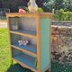 Bibus accent furniture bookshelf in sage green and wood
