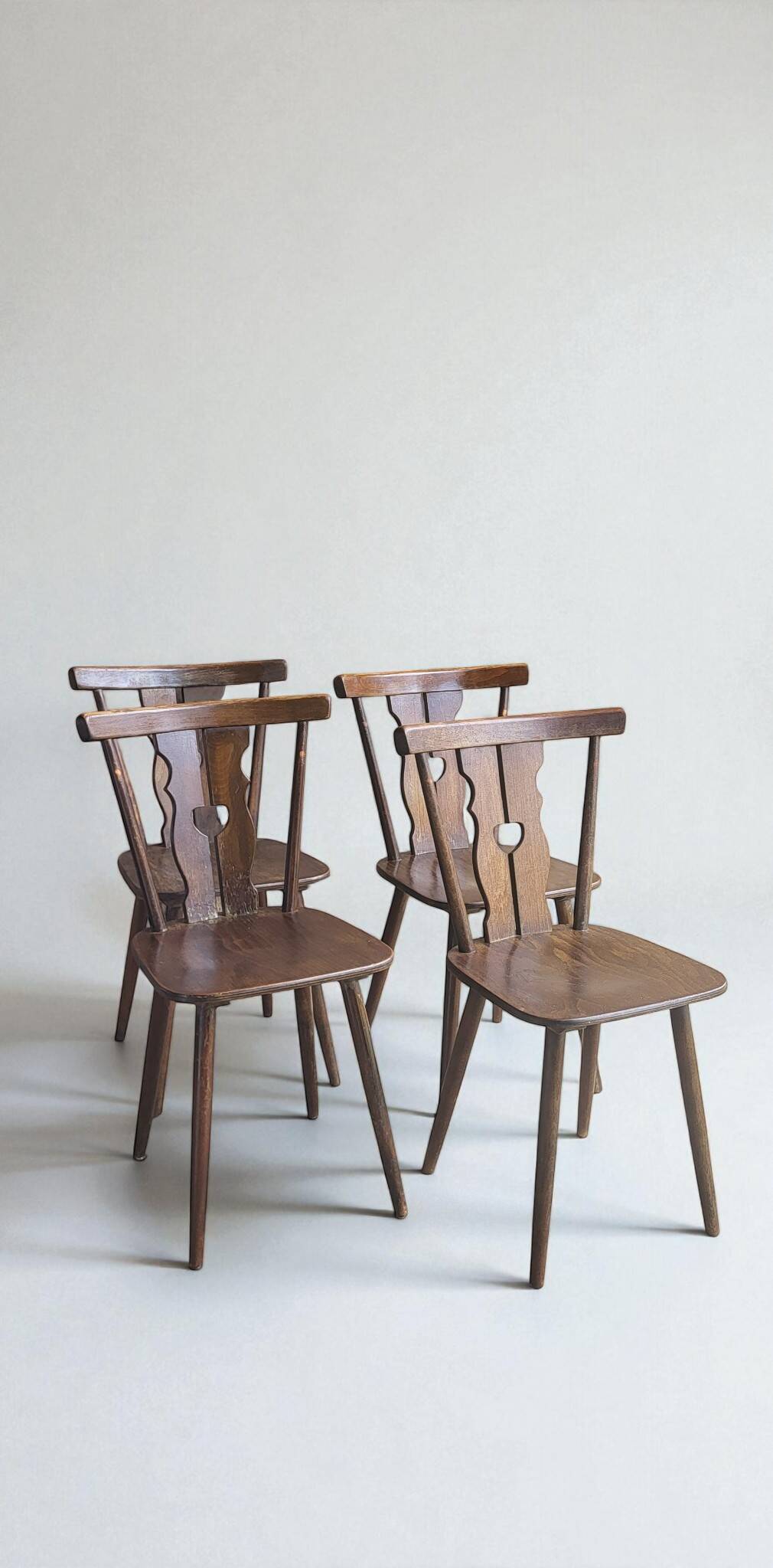 4 chaises bistrot vintage 1960's