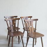 4 chaises bistrot vintage 1960's