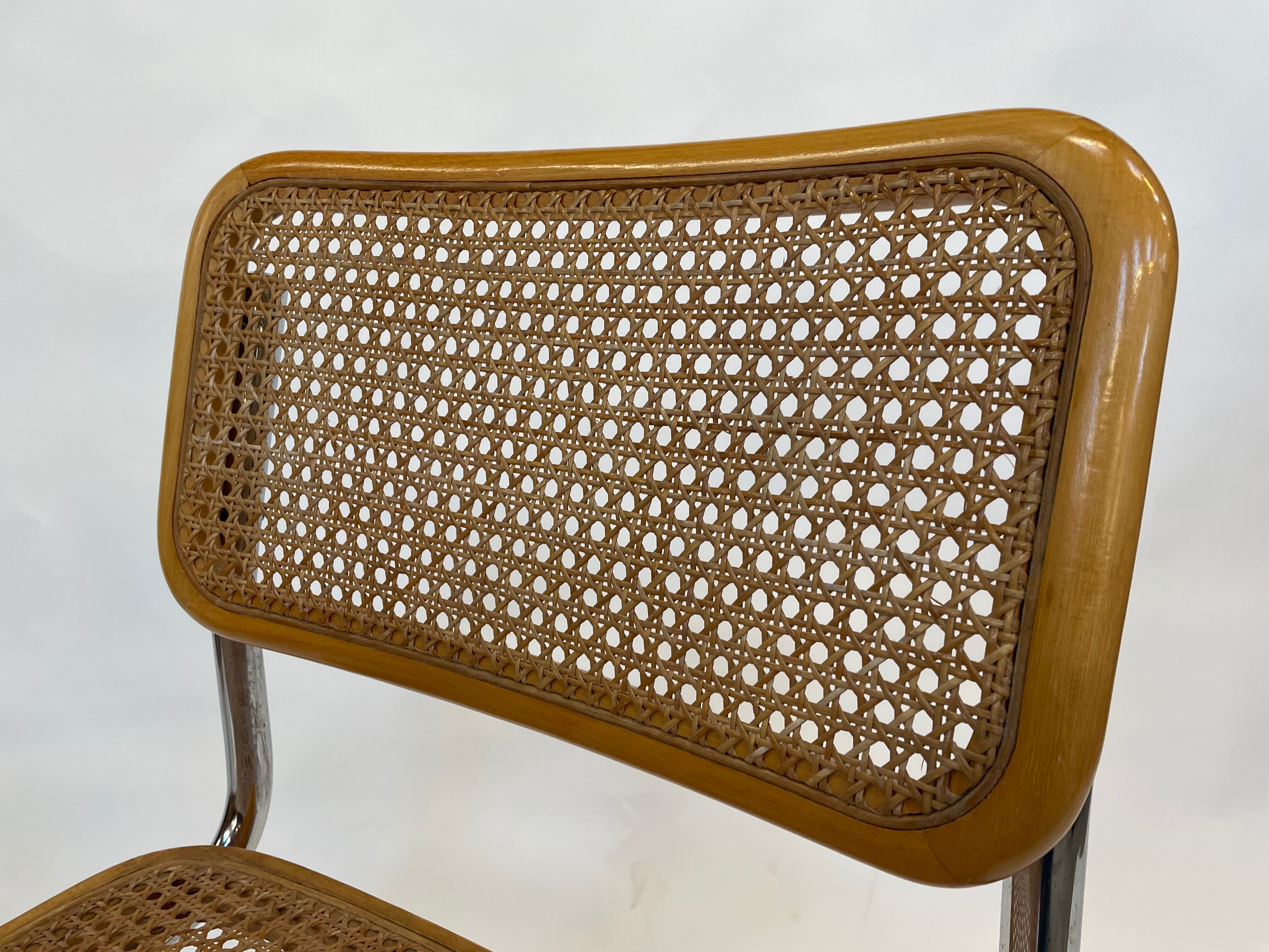 Cesca design chair b32 model in chrome