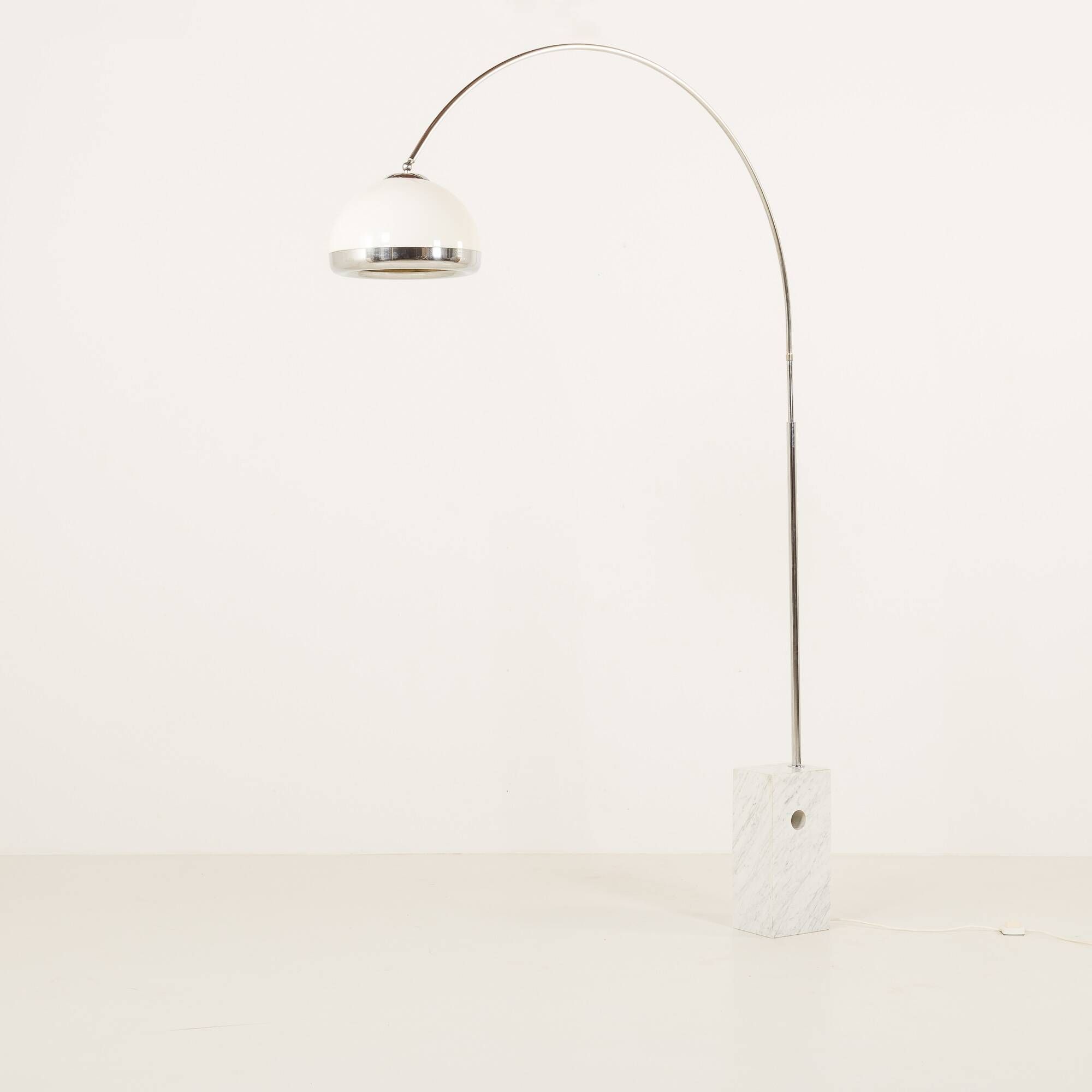 Italian mid century arc lamp in the style of Castiglioni, 1970s