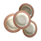 Lot 9 hollow plates + soup 60s Villeroy and Boch "Santos"