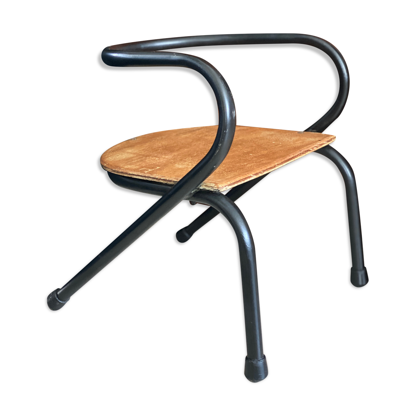 Chaise écolier enfant vintage de Jacques Hitier