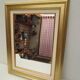 Rectangular mirror, gilded wood tower