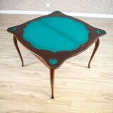 19th-Century Mahogany Wood & Veneer Console Table, 1890s