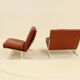2 Easy Chairs Model BO 561 by Preben Fabricius & Jorgen Kastholm for BO-EX 1960s