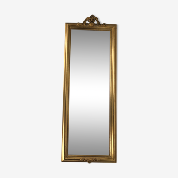 Miroir dorée style classique 32x82cm