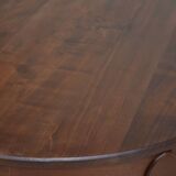 Vintage round Scandinavian table from the 60s, teak legs.