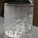 set of 6 vintage textured glasses 1980 by Charlotte Hutte @ Goebel Germany