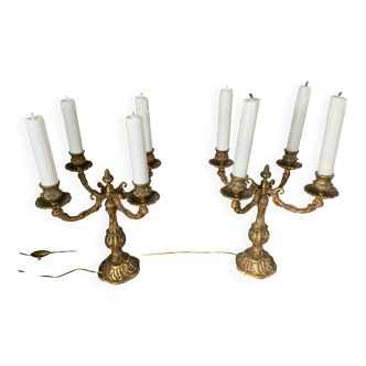 Candélabres en bronze