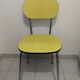 Chaise Formica jaune vintage