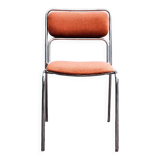 70s metal and fabric chair