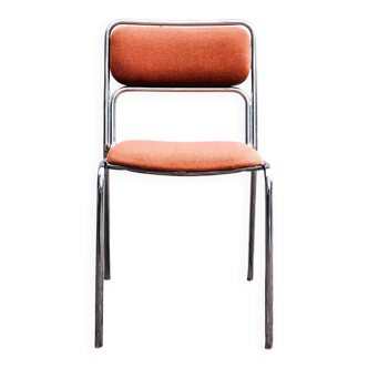 70s metal and fabric chair