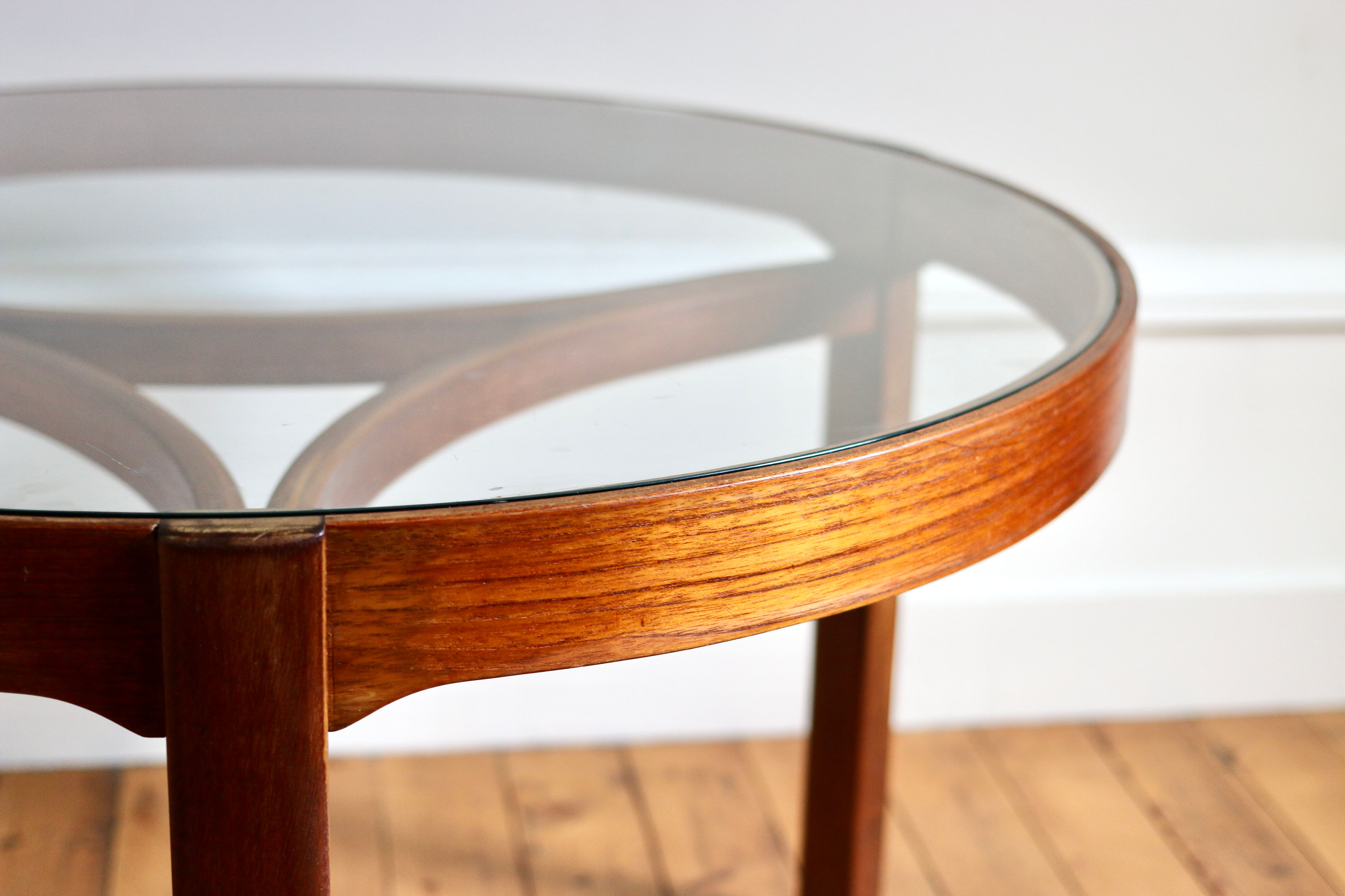 Scandinavian coffee table vintage teak Nathan