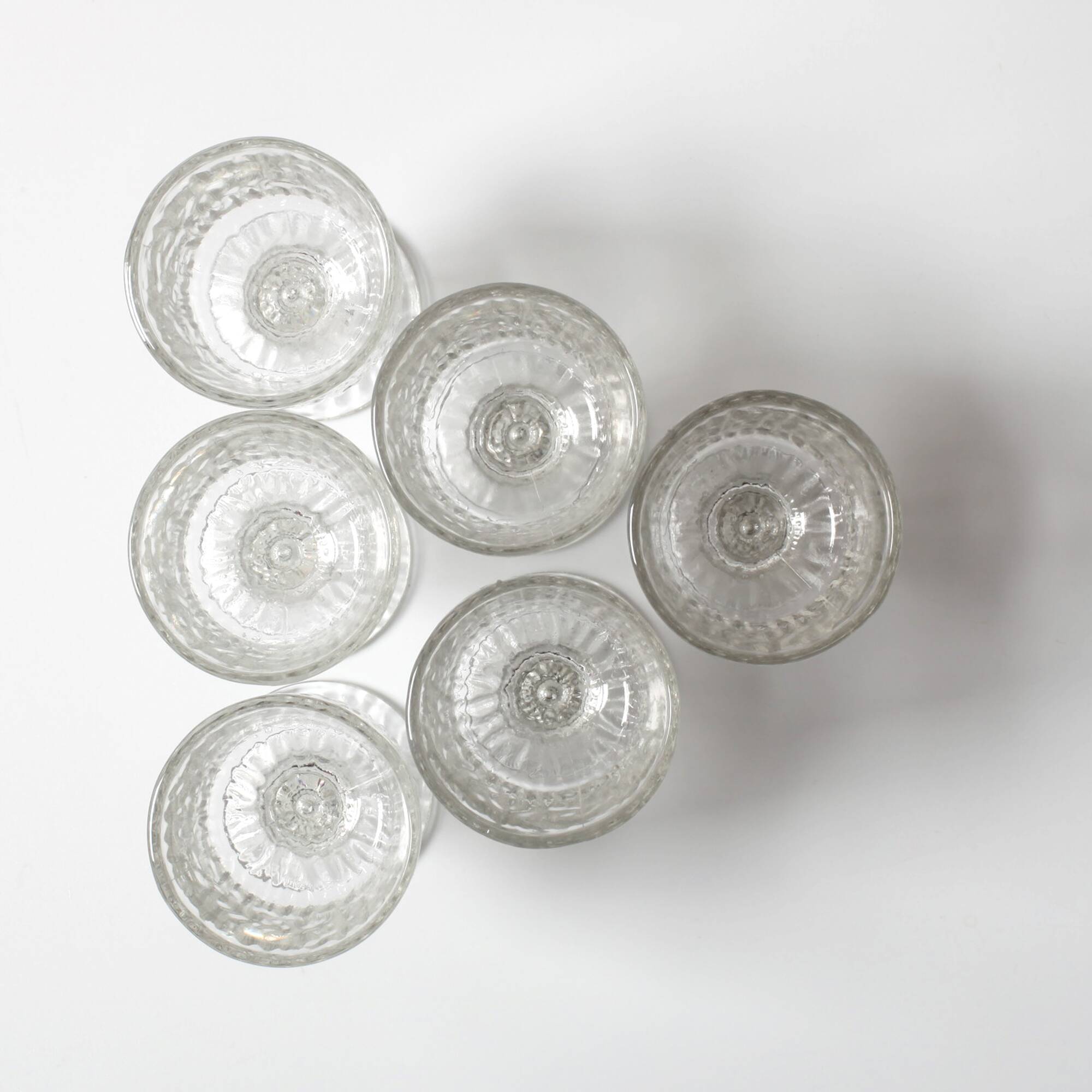 Set of 6 Ravenhead Siesta Bark Shot Glasses 6 cl / United Kingdom / 1970s