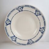 Set 6 Art Deco hollow plates