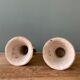 Pair of earthenware sconces signed Borderie - Szekely