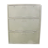 Furniture with an industrial iron locker army