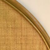 Rattan and bamboo headboard