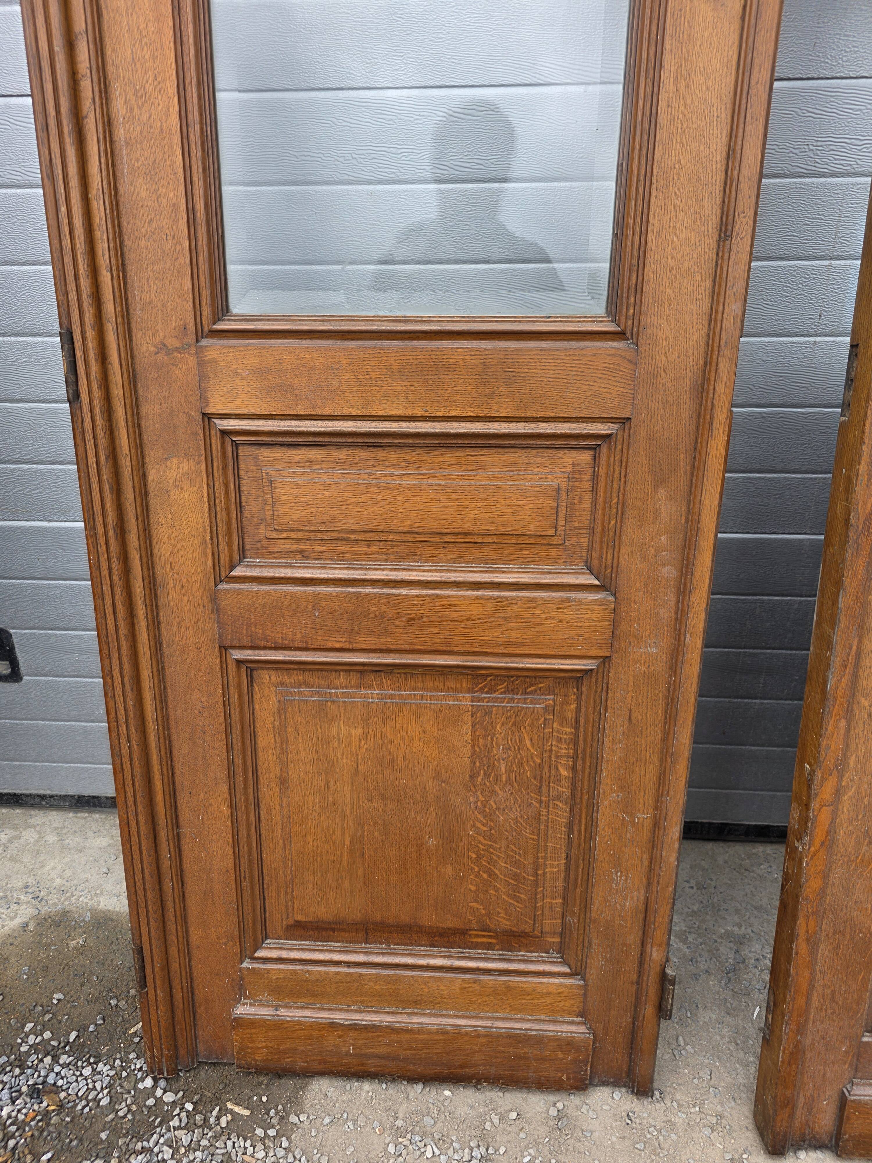 4 solid oak partition doors (high quality)