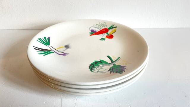 4 vegetable plates Lunéville – France