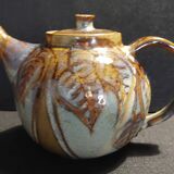 20th century ceramic tea service signed Jean Claude Seris